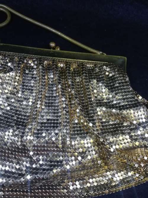 Gold mesh purse - Vintage 1950`s