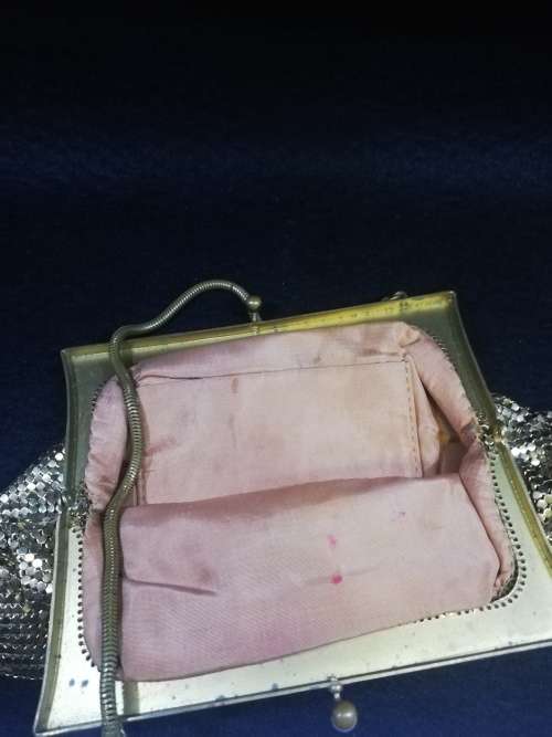 Gold mesh purse - Vintage 1950`s