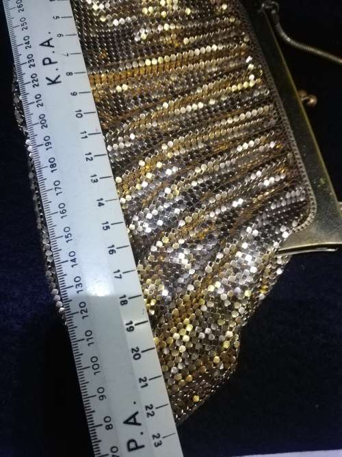 Gold mesh purse - Vintage 1950`s