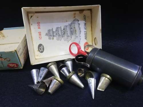 Vintage Tala Icing Set, 1960`s, Original Box Cake Decorating Set