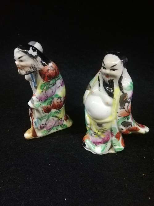 Vintage hand painted oriental figurines