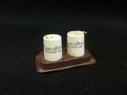 Marco Polo business glass salt and pepper