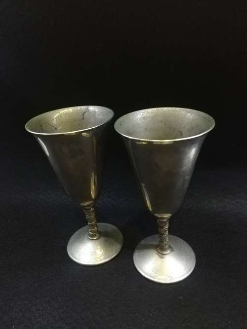 Vintage Silver plated goblets