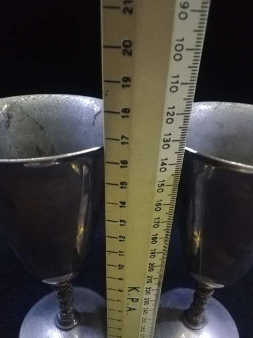 Vintage Silver plated goblets