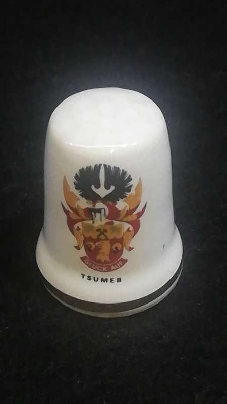 Porcelain thimble Tsumeb