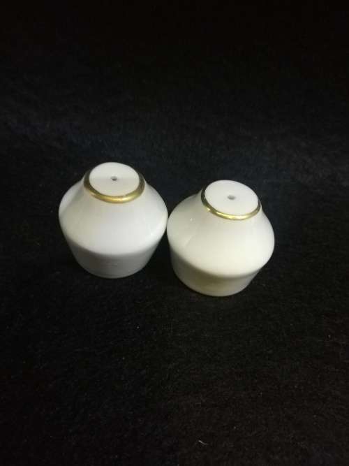 Original branded South African Airways porcelain salt & pepper cellar set used on 1st class