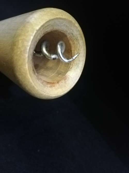 Barrel corkscrew - wood