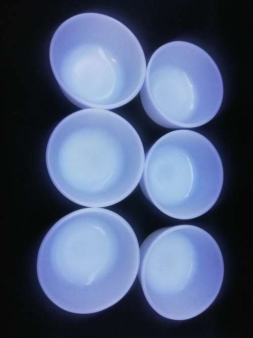 Set of small Fire King bowls