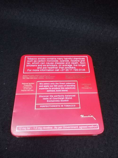 Dunhill cigarette tin