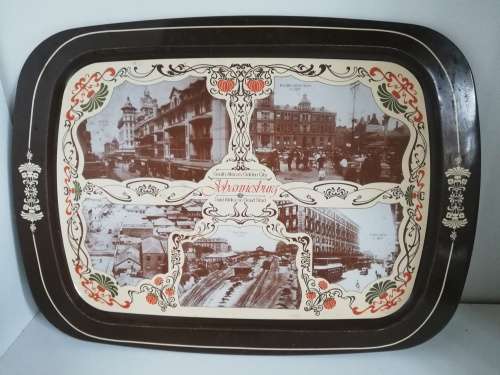 VINTAGE City of Johannesburg tray - Huge!