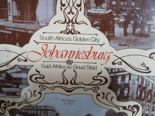 VINTAGE City of Johannesburg tray - Huge!