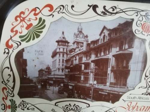 VINTAGE City of Johannesburg tray - Huge!