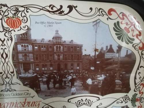 VINTAGE City of Johannesburg tray - Huge!