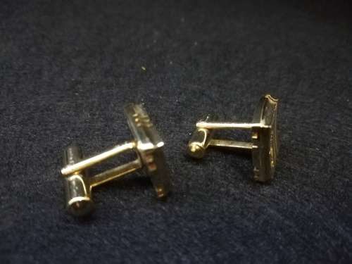 Gold color cufflinks