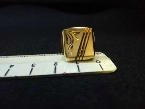 Gold color cufflinks