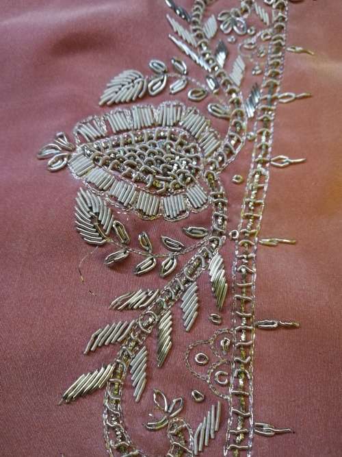 Bead Work Saree