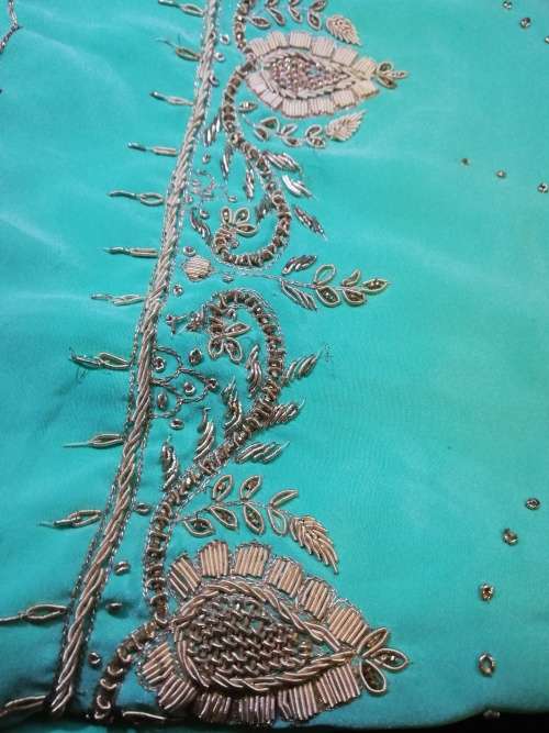Bead Work Saree