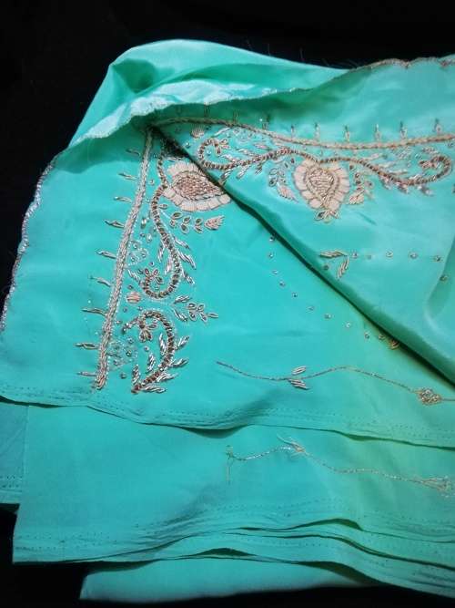 Bead Work Saree