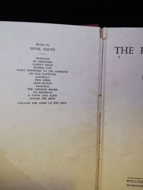 Nevil SHUTE The Far Country First Edition 1952