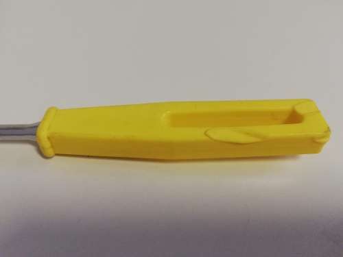 Vintage Skyline chrome fork with yellow handle