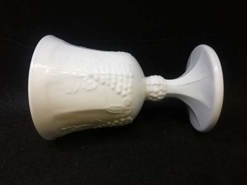 Milk glass goblet