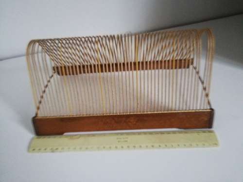 Vintage record storage rack