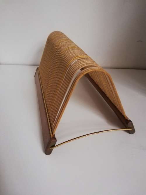 Vintage record storage rack