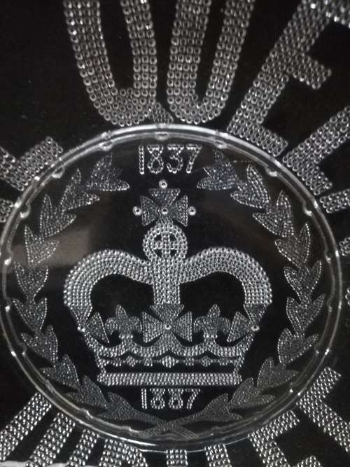 The Queen`s Jubilee Glass Plate 1837 - 1887