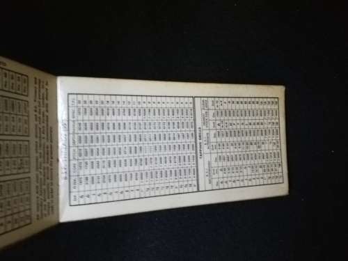 Vintage Zeus precision data charts and reference tables - unified edition