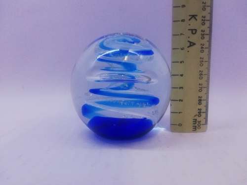 Awesome blue swirl paperweight