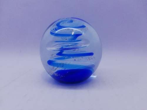 Awesome blue swirl paperweight