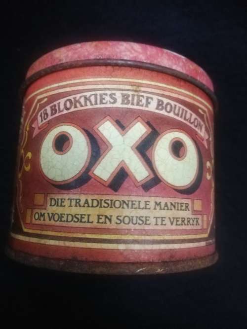 OXO tin - round Bilingual