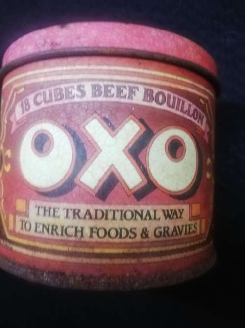 OXO tin - round Bilingual