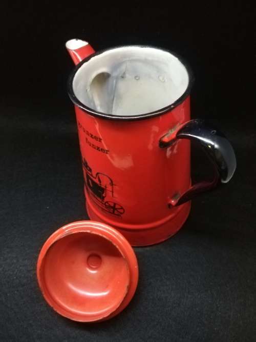 Red enamel Coffee pot