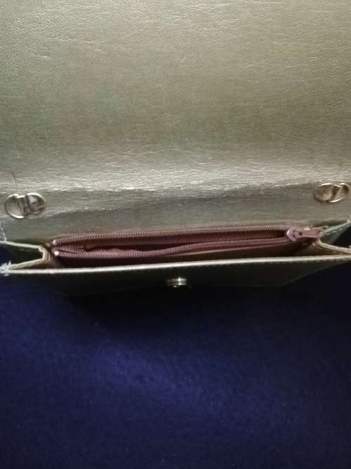 Vintage golden metal evening bag