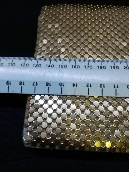 Vintage golden metal evening bag
