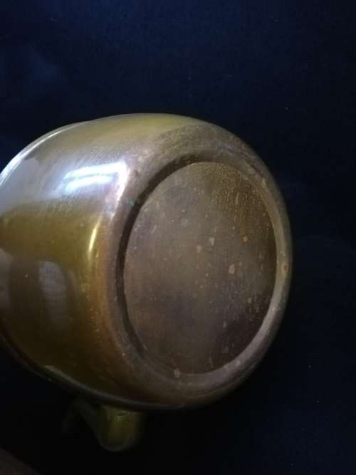 Old brass kettle