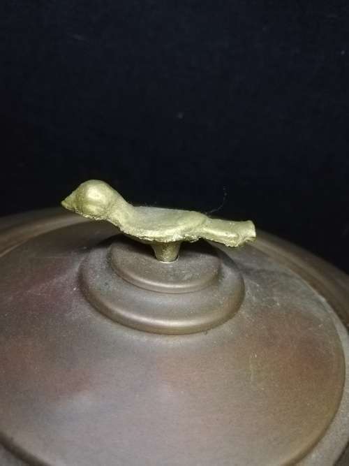 Old brass kettle