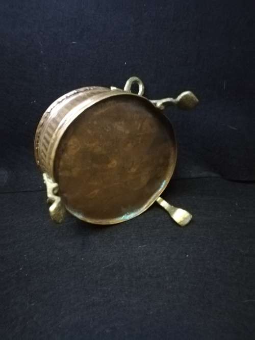 Footed copper bowl/planter