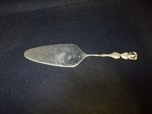 Gold plated cake lifter
