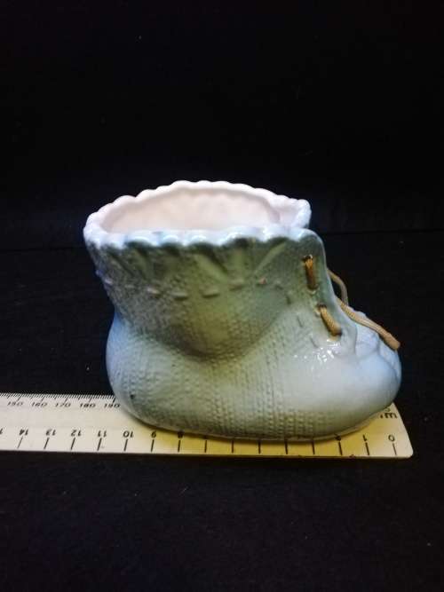 Balboa ceramic baby bootie