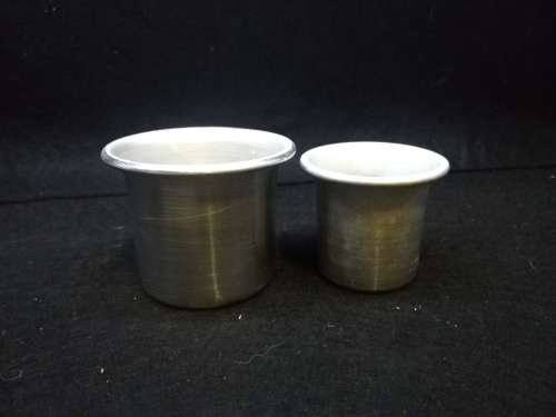50 and 100 ml measuring cups -aluminum