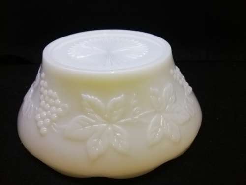 Milk glass bowl