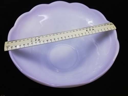Milk glass punch bowl with 11 cups!
