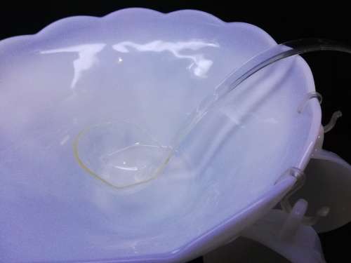 Milk glass punch bowl with 11 cups!