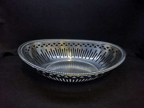 Pretty cut out stainless steel bowl