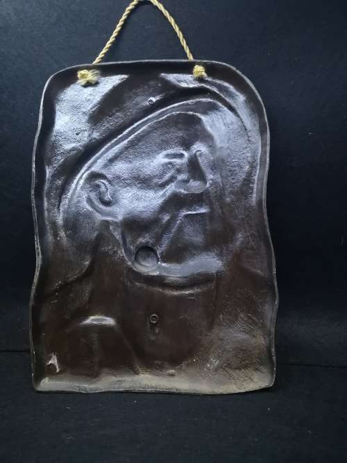 Vintage Hans die skipper metal wall hanging