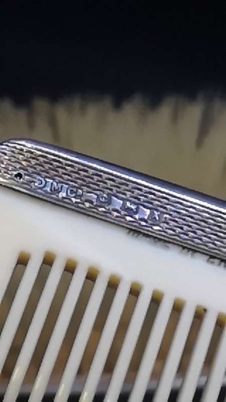 Vintage brush and comb - hallmarked silver - I don`t know the silver weight