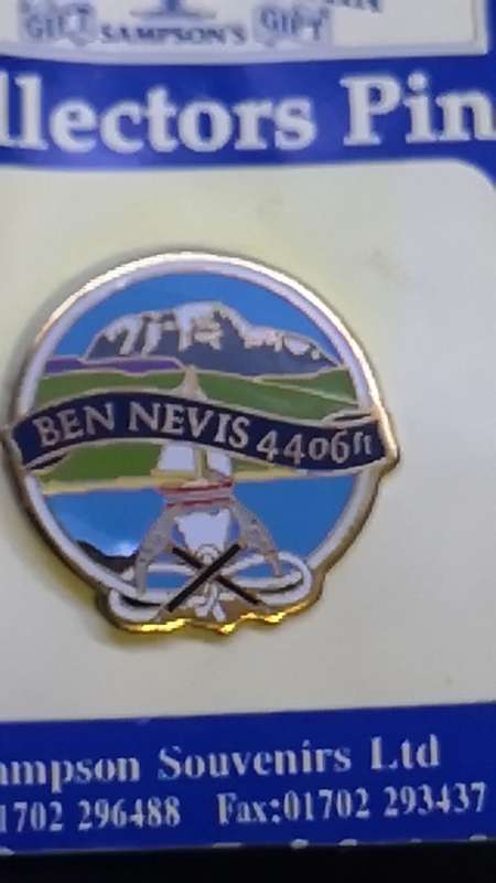 Vintage Ben Nevis 4406ft collectors pin