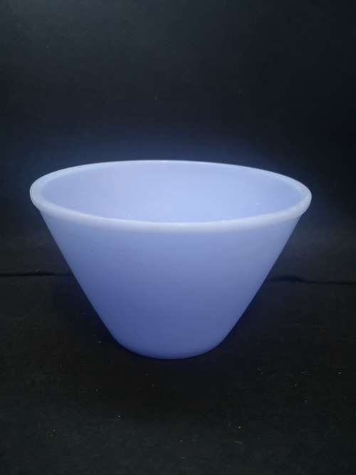 Blue periwinkle milk glass mixing bowl